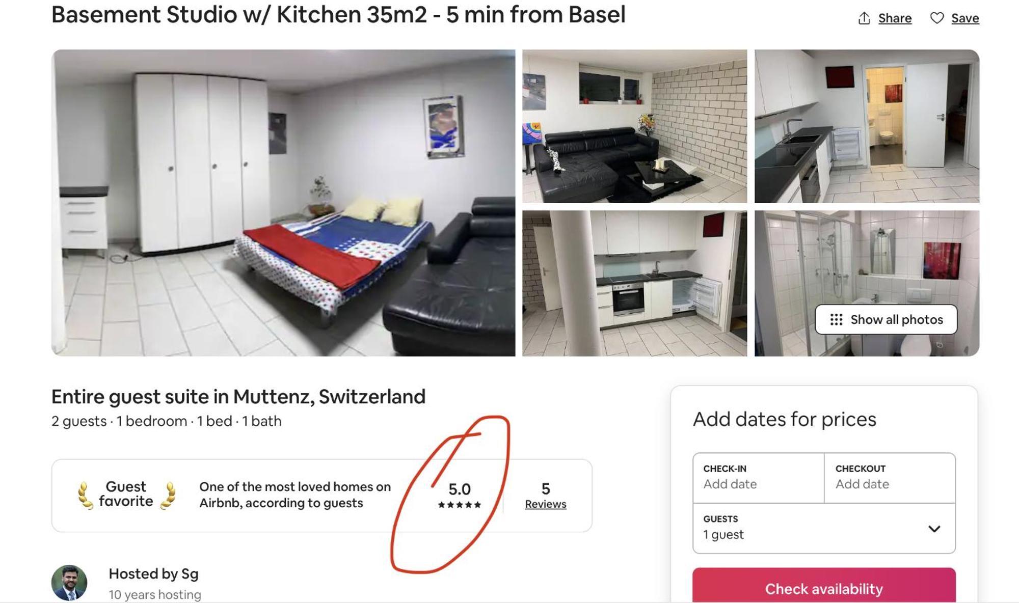 Basel - 5 Mins Away - Modern Basement Studio With Kitchen 35M2 In Muttenz Exteriér fotografie